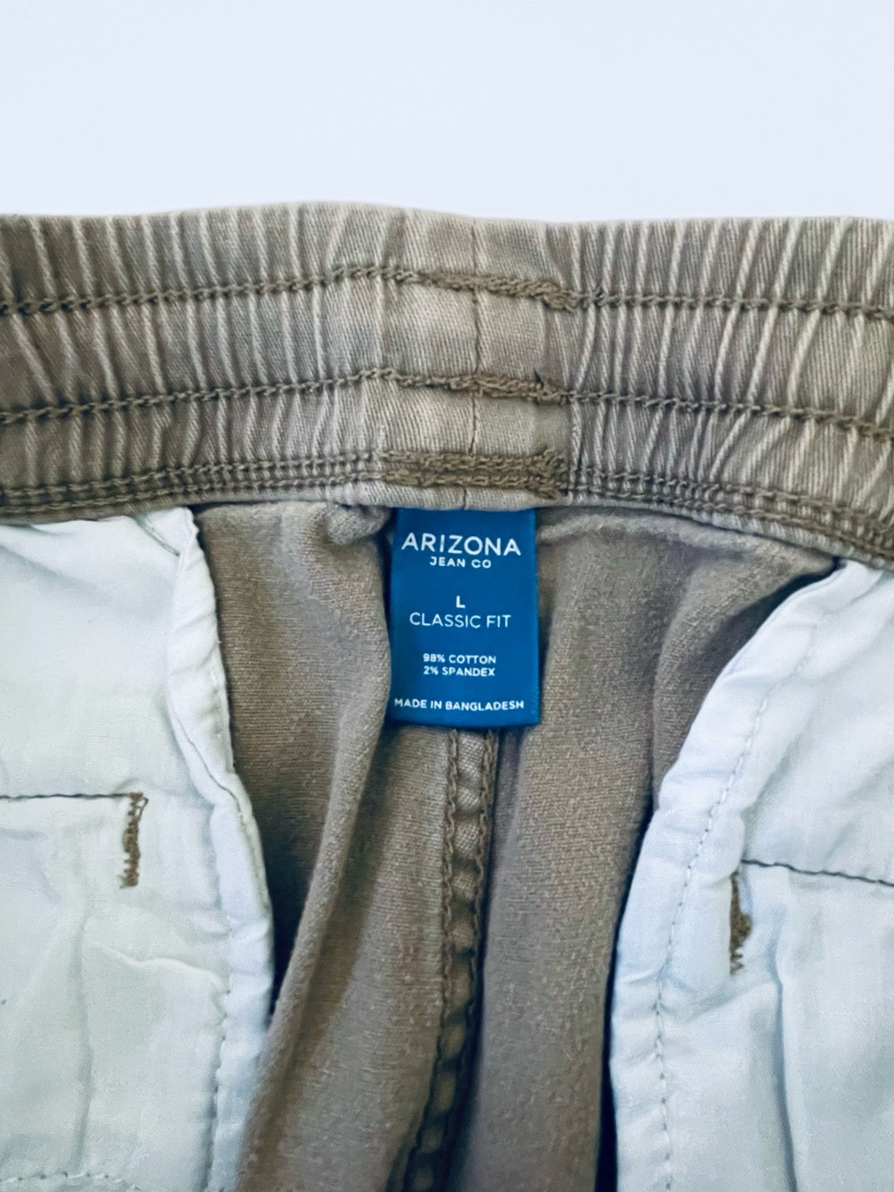 Arizona Jean Co. Classic Fit Drawstring Shorts - Olive - Picture 3 of 3